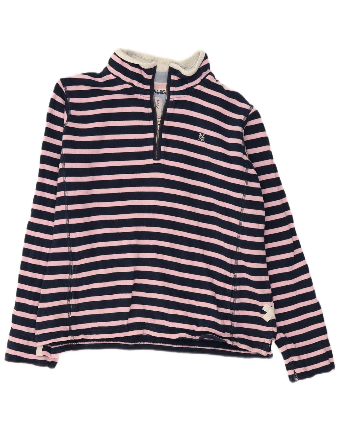 Besætningstøj Dame Sweatshirt Jumper UK 16 Stor Marineblå Stribet