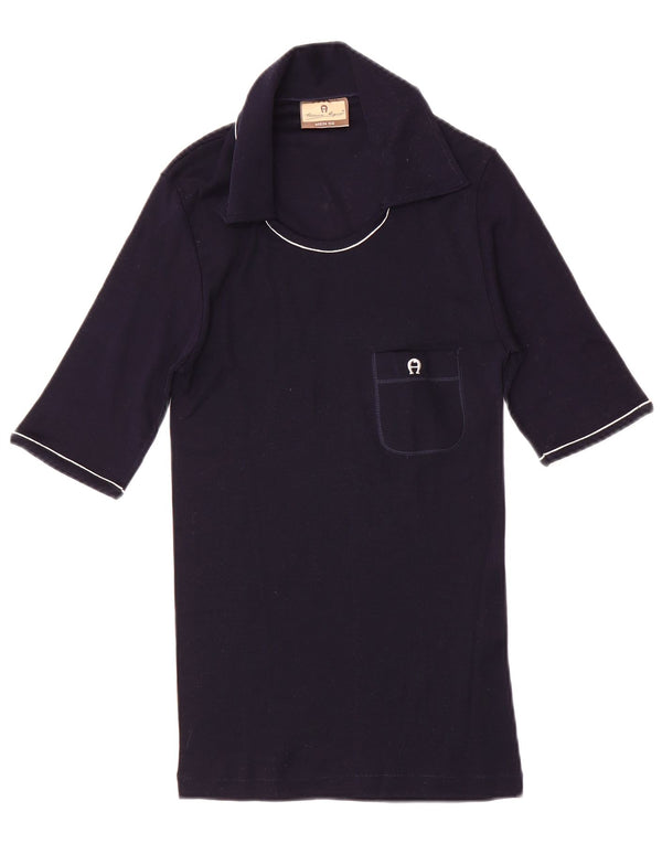Etienne Aigner Poloshirt til mænd IT 50 Medium Navyblå Bomuld