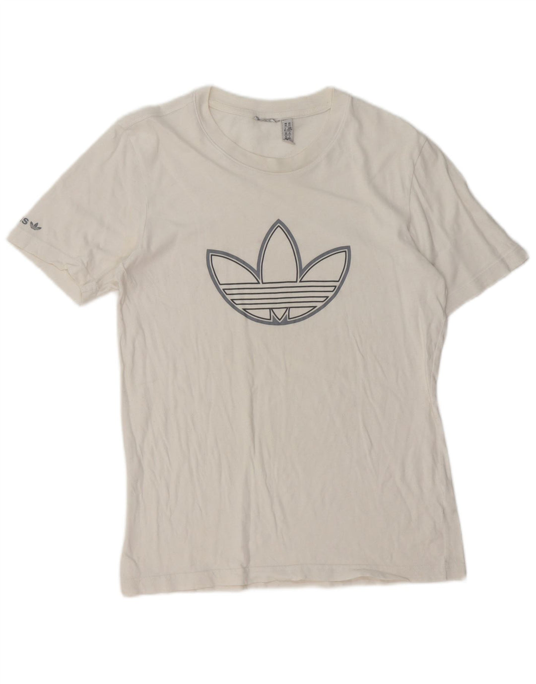 ADIDAS Grafisk T-shirt top XS til mænd Hvid