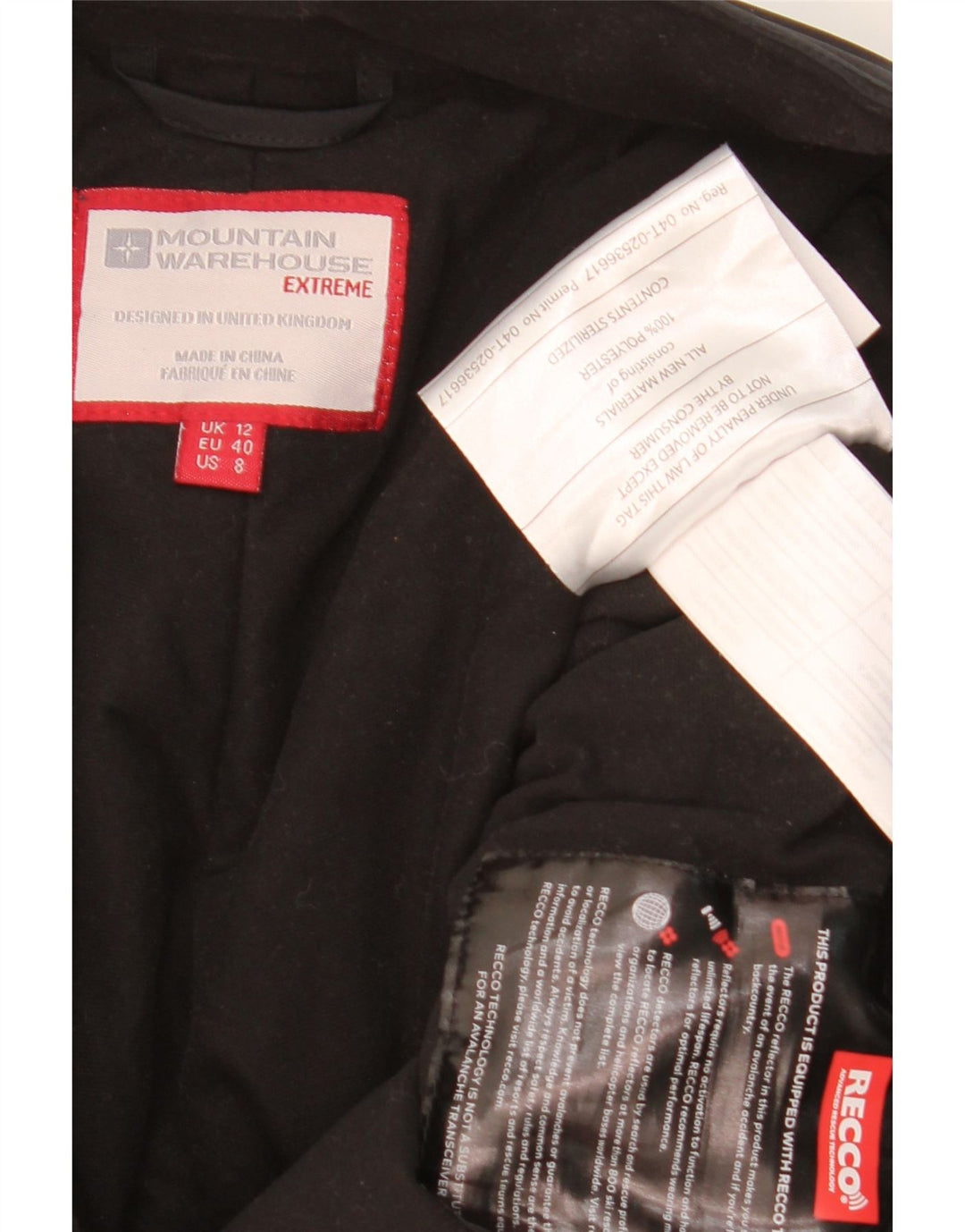 Mountain Warehouse Dame Skibukser UK 12 Medium Sort Polyester