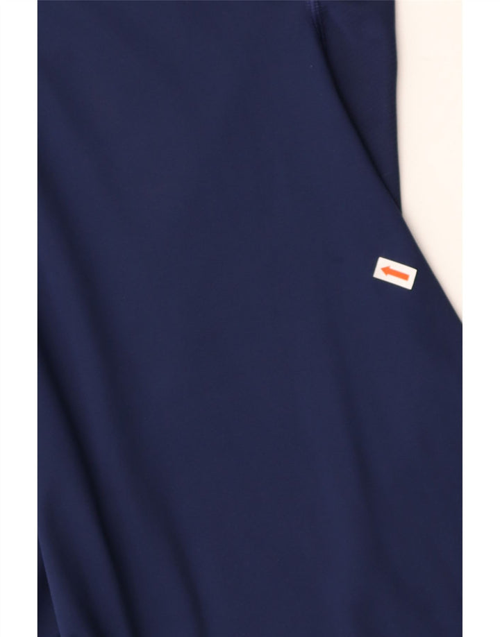 ADIDAS Mens Top Long Sleeve Medium Navy Blue Polyester