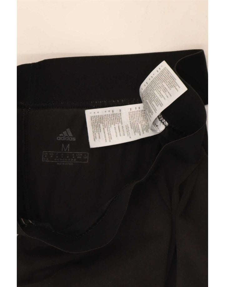 Adidas Dame Leggings UK 12/14 Medium Sort Bomuld