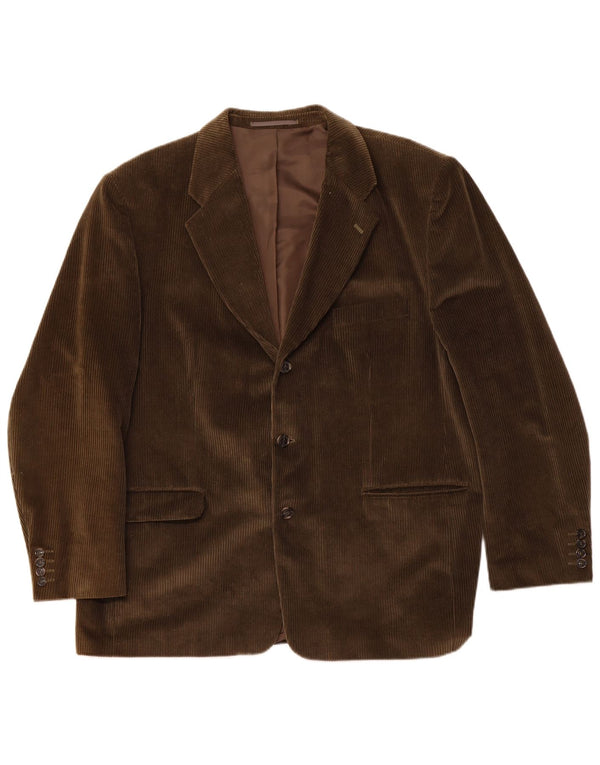 Canda Herre 3-knaps Corduroy Blazer Jacket UK 58 4XL Grøn Bomuld