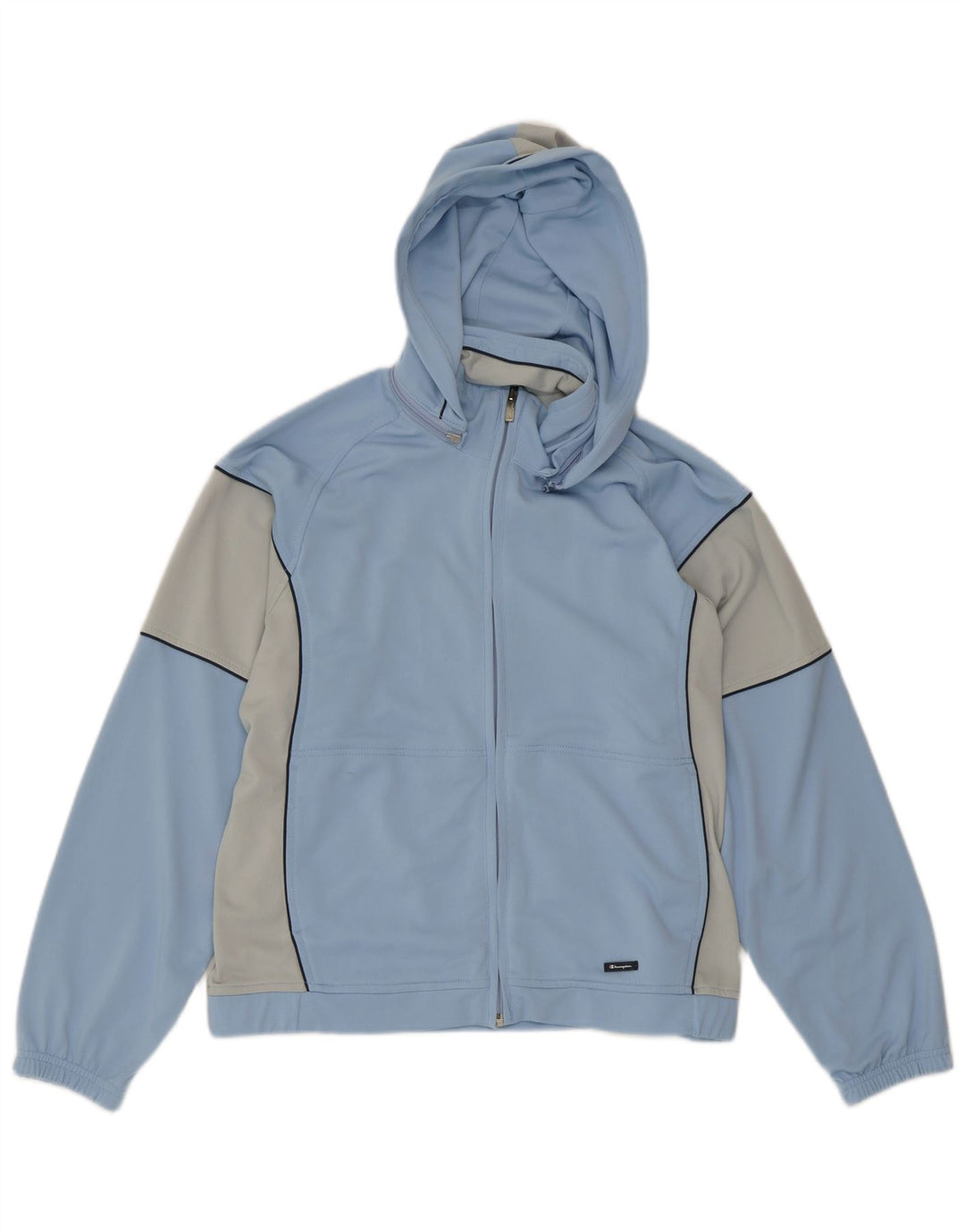 Champion Træningsdragt med hætte til mænd Topjakke Medium Blue Colourblock Polyester