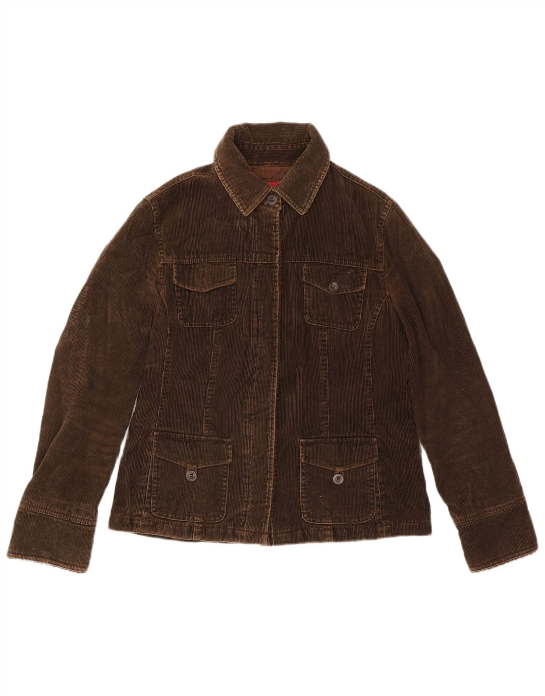 MONSOON Damefløjlsjakke UK 10 Lille brun bomuld