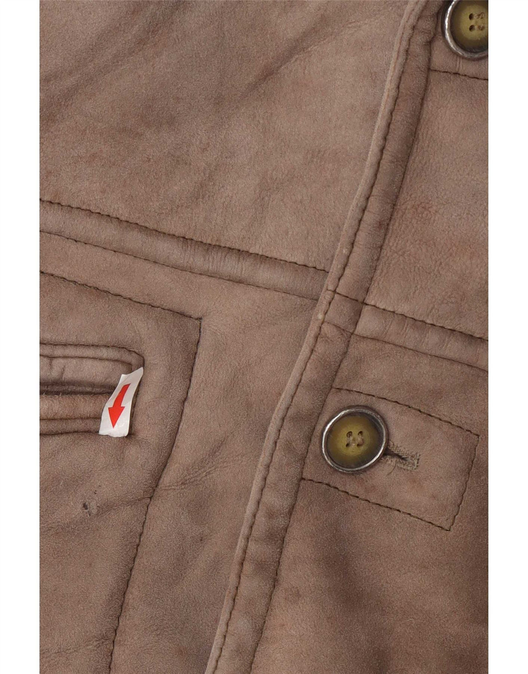 Emme Shearling Overcoat til mænd UK 36 Small Grey Colourblock