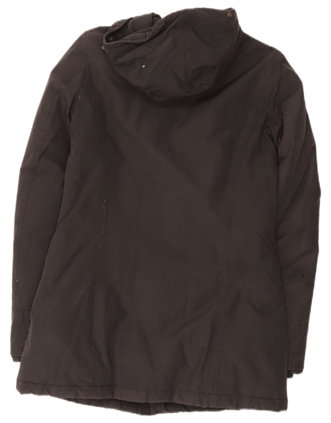 Woolrich Parkajakke med hætte til kvinder UK 6 XS Sort
