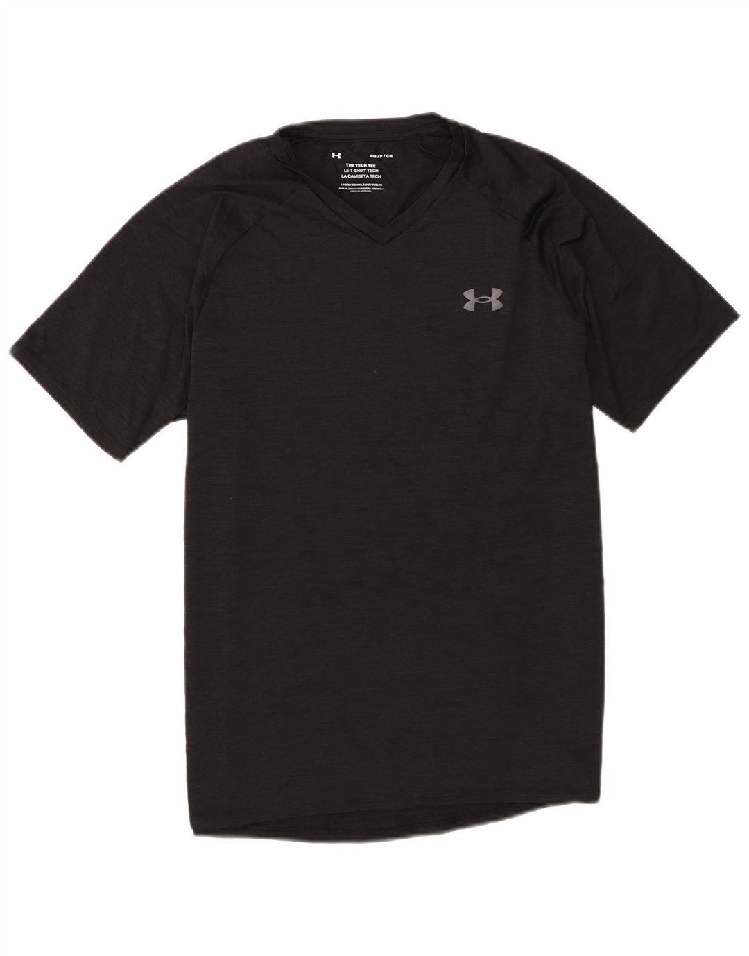 Under Armour Herre T-Shirt Top Lille Sort Flecked