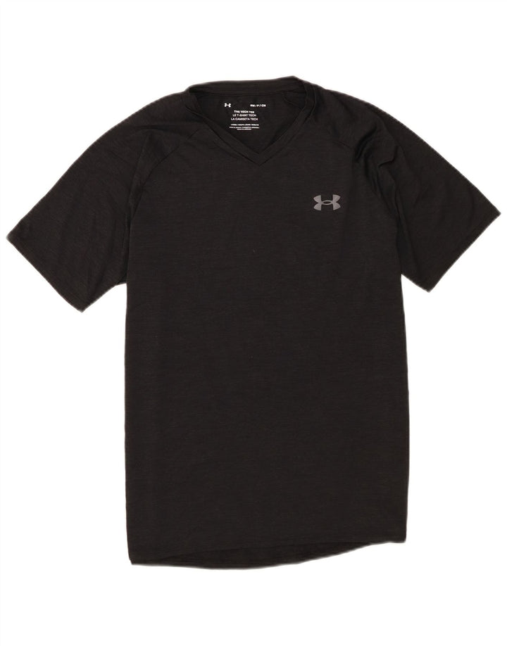 Under Armour Herre T-Shirt Top Lille Sort Flecked