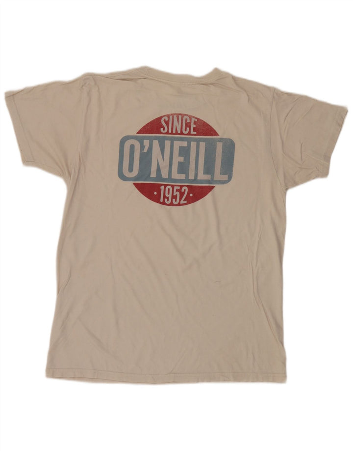 O'Neill Herre Modern Fit Grafisk T-shirt Top Medium Hvid Bomuld