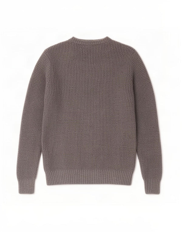 Marks & Spencer Mens Crew Neck Jumper Sweater Medium Grey Cotton