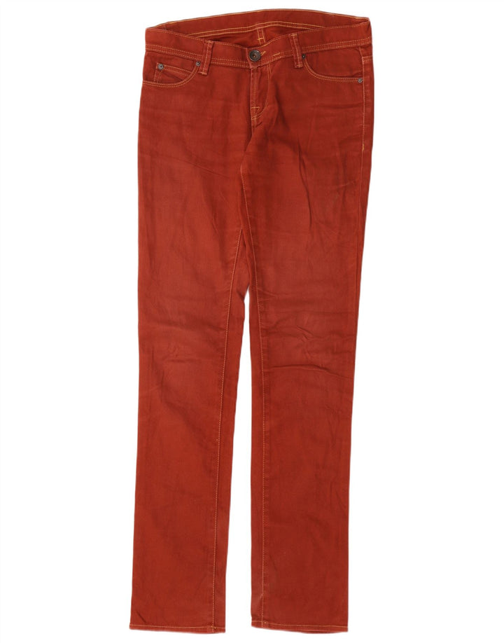 Benetton Dame Slim Casual Bukser W26 L32 Rød