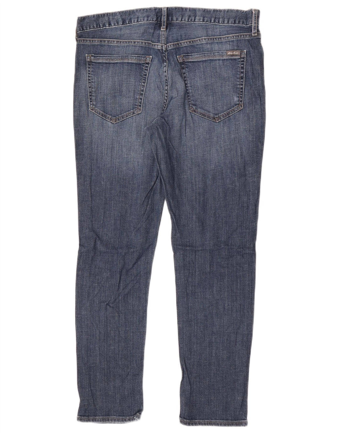 Eddie Bauer Kvinde Kæreste Capri Slim Jeans US 8 Medium W32 L20 Blå