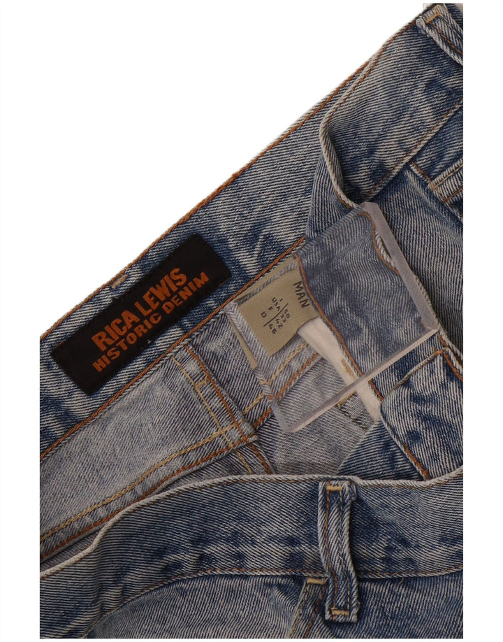 Rica Lewis Straight Jeans til mænd W33 L28 Blå