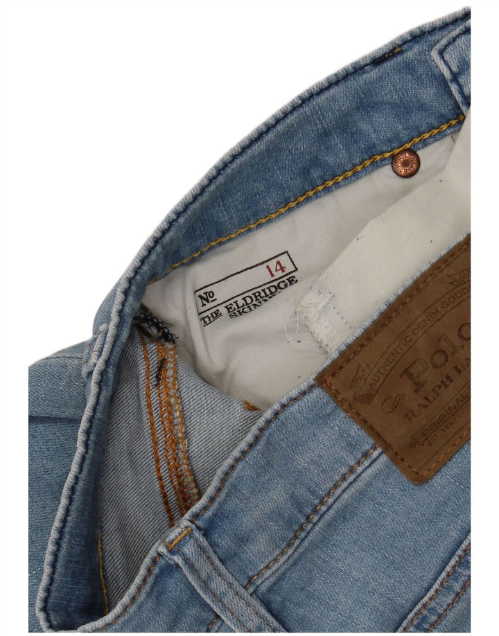 POLO RALPH LAUREN Drenge The Eldridge Skinny Jeans 13-14 år W28 L26 Blå