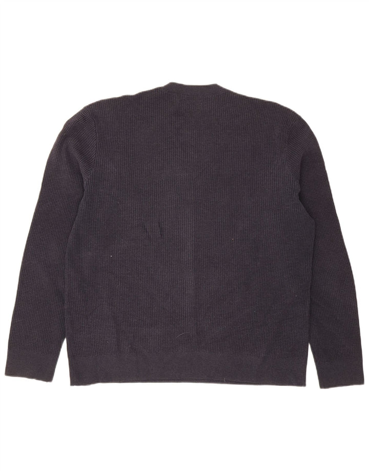 Marks & Spencer Herre sweater med rund hals, stor marineblå polyester