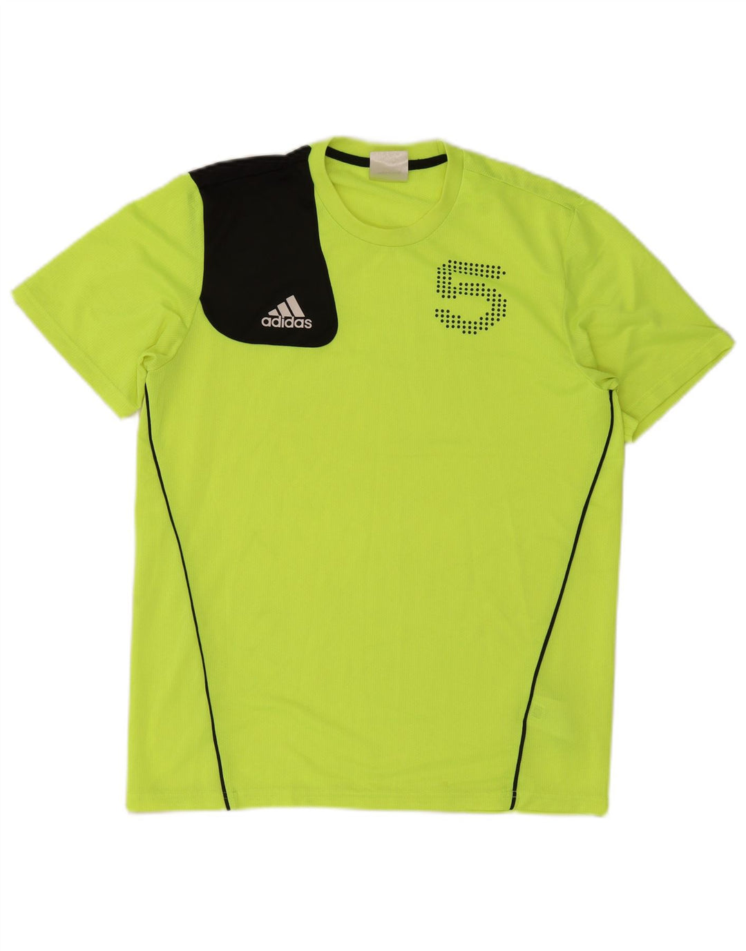 Adidas Grafisk T-shirt top mellem grøn farveblok polyester