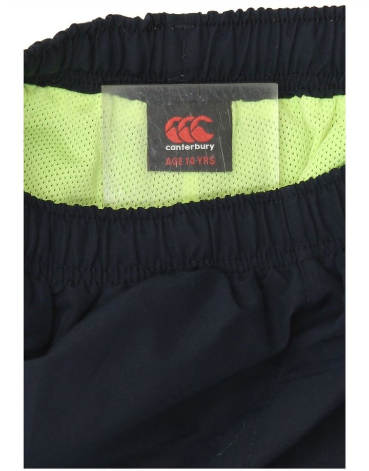 CANTERBURY Grafiske træningsdragtbukser til drenge 13-14 år Marineblå