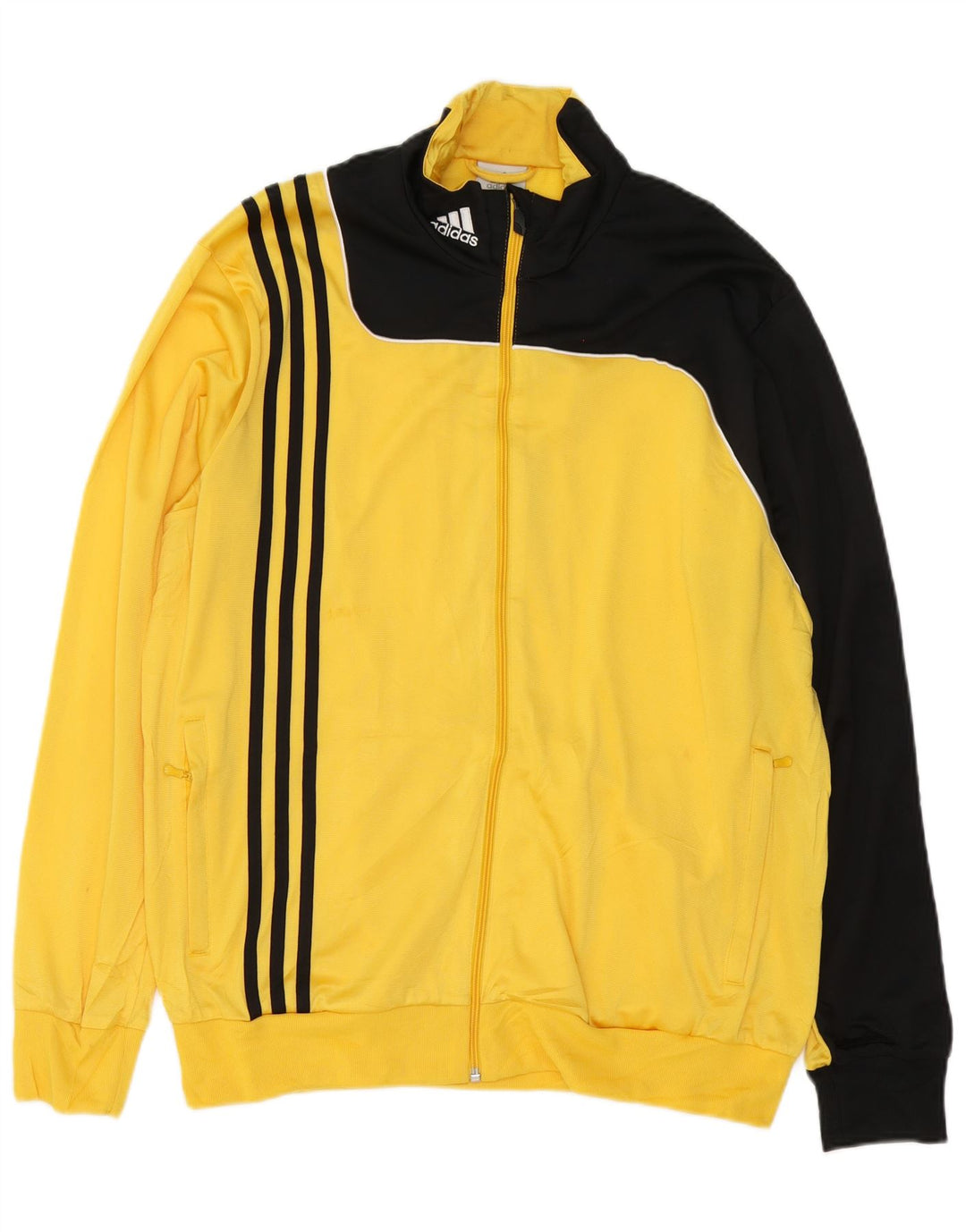 ADIDAS Herre Climalite Træningsdragt Topjakke UK 42/44 Stor Gul