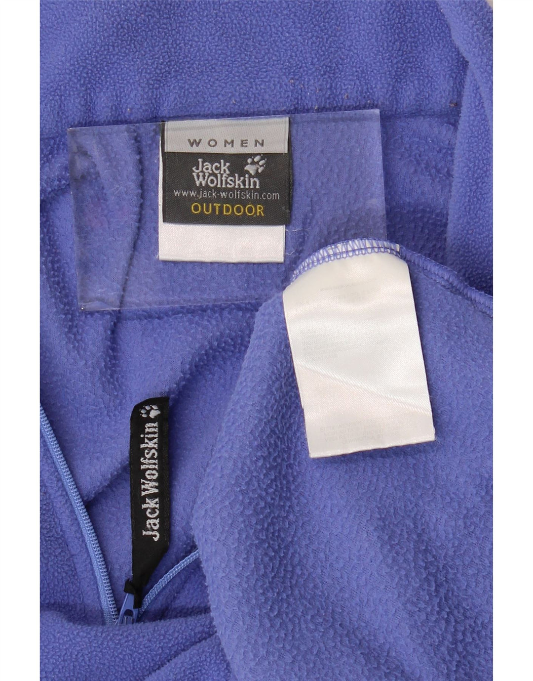 JACK WOLFSKIN Fleecetrøje til kvinder med lynlåshals DK 12 Medium Lilla Polyester