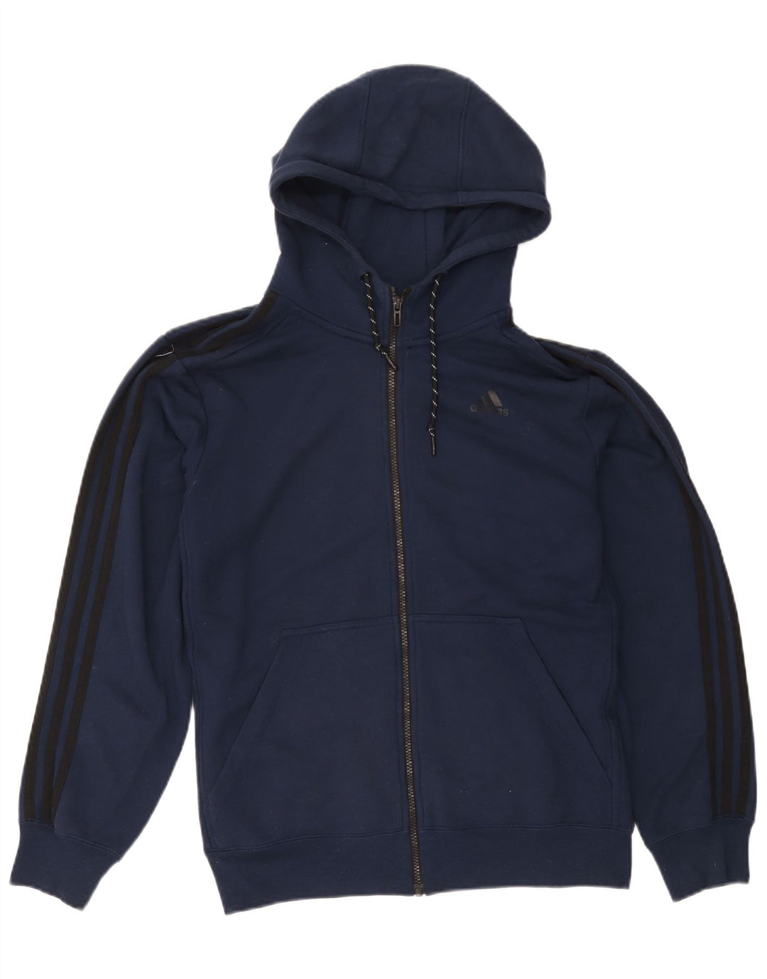 Adidas Herre Climalite Hættetrøje Sweater med lynlås Stor marineblå polyester