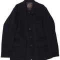 Massimo Dutti Herre 4-knaps blazerjakke UK 42 XL Marineblå Uld