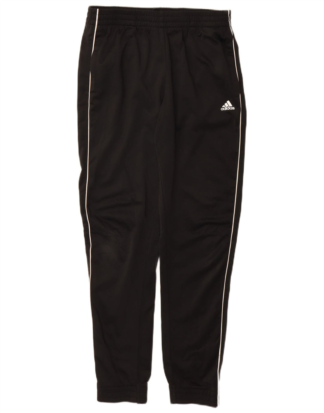 Adidas Drenge Træningsdragt Bukser Joggers 13-14 År Sort Polyester