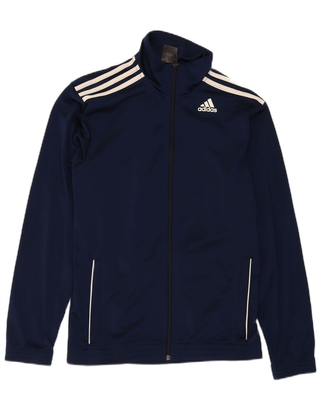 Adidas Træningsdragt til mænd, topjakke UK 34/36 Lille marineblå polyester