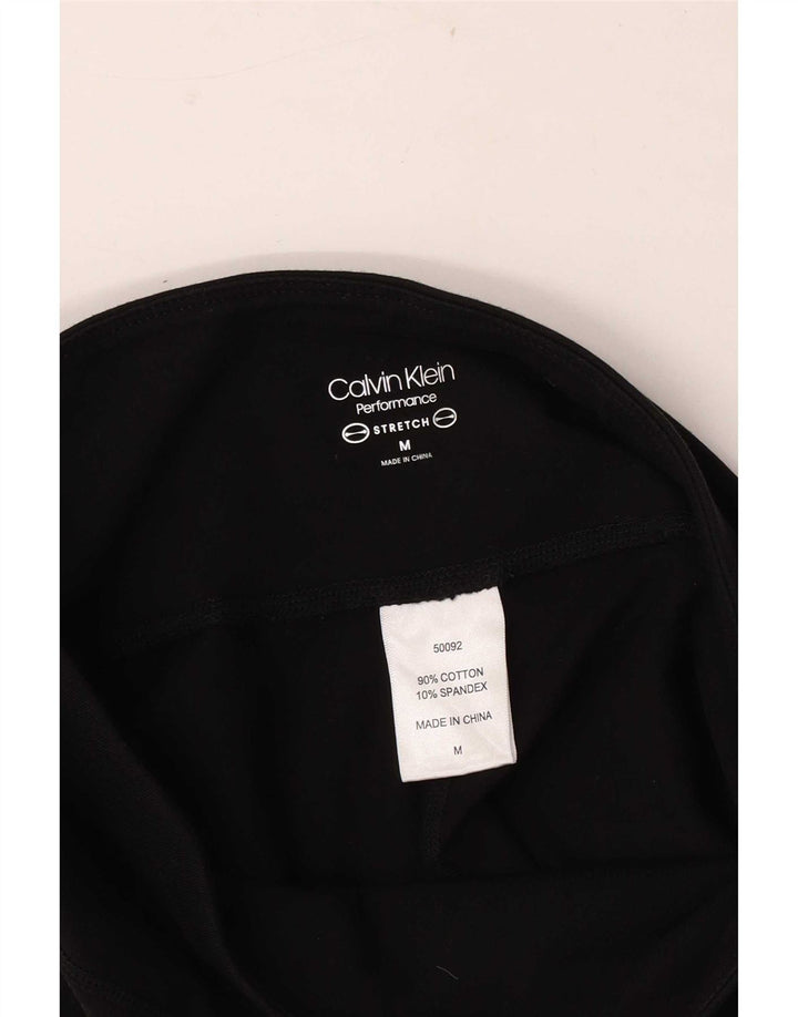 Calvin Klein Dame Leggings Medium Sort Bomuld