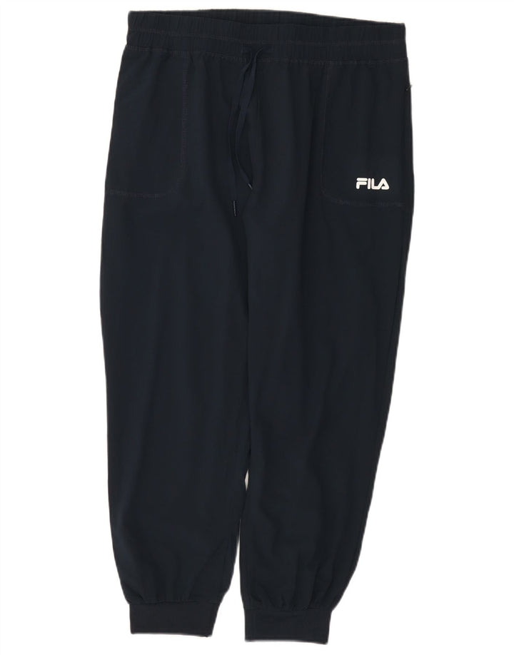 Fila træningsdragt til kvinder Joggers UK 12 Medium Navy Blue Polyester