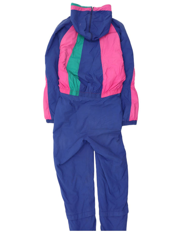 Pierre Cardin Dame Hætte Ski Jumpsuit UK 16 Large Blue Colourblock