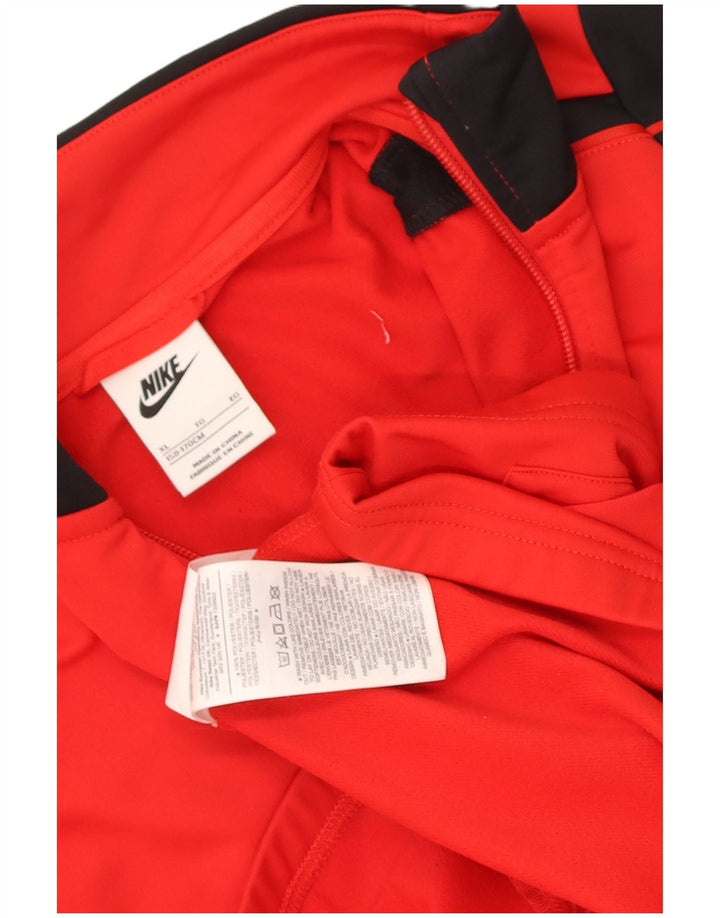 Nike Boys træningsdragt topjakke 13-14 år XL Rød Colourblock Polyester