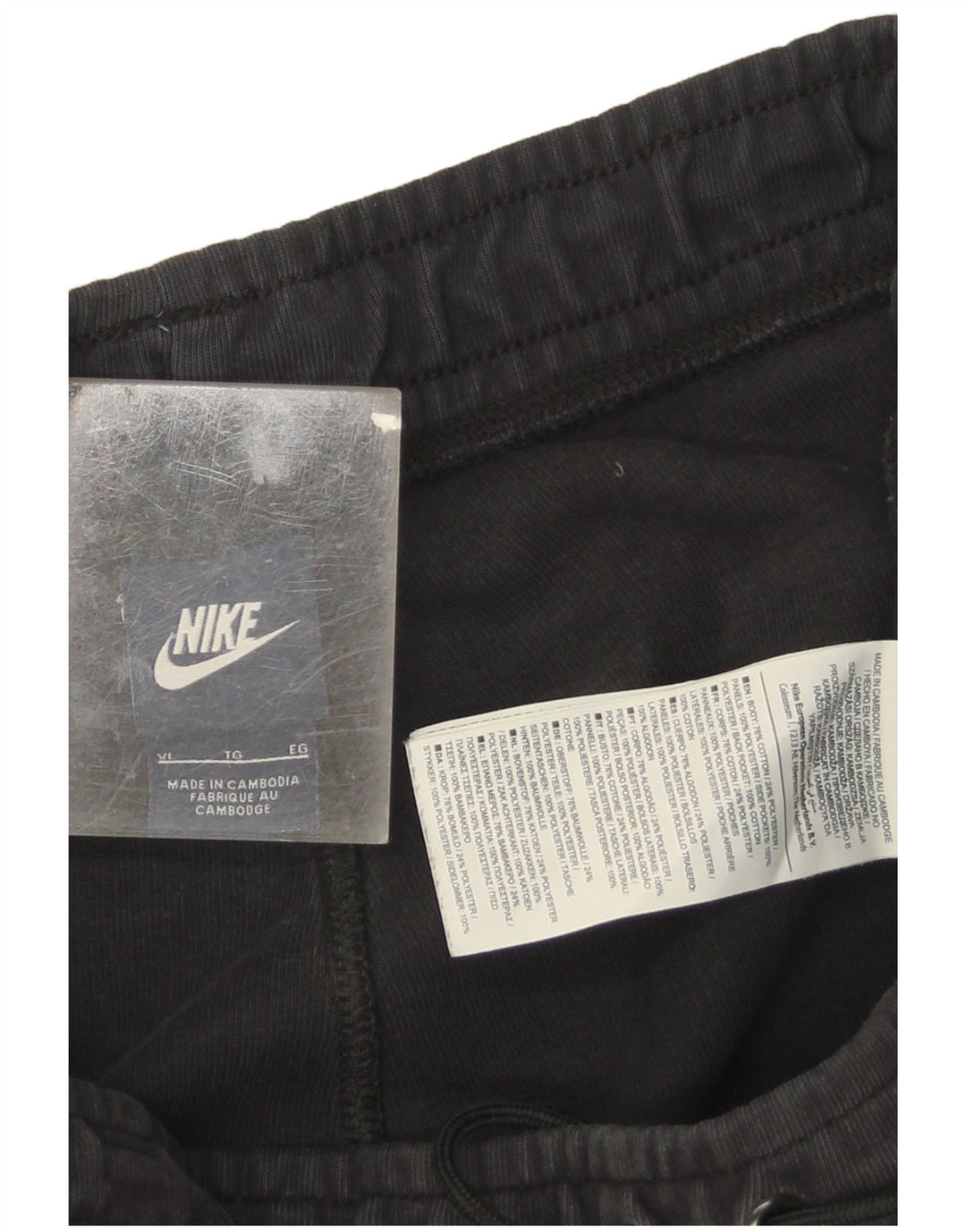 Nike Træningsdragtsbukser til mænd XL sort bomuld