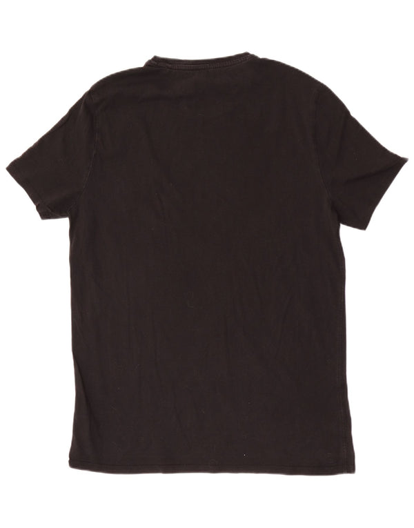 Guess Herre Slim Fit Grafisk T-Shirt Top XL Sort Bomuld