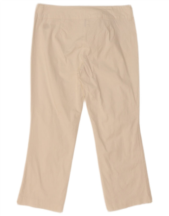 Benetton Dame Capri Bukser IT 44 Medium W31 L22 Hvid Bomuld