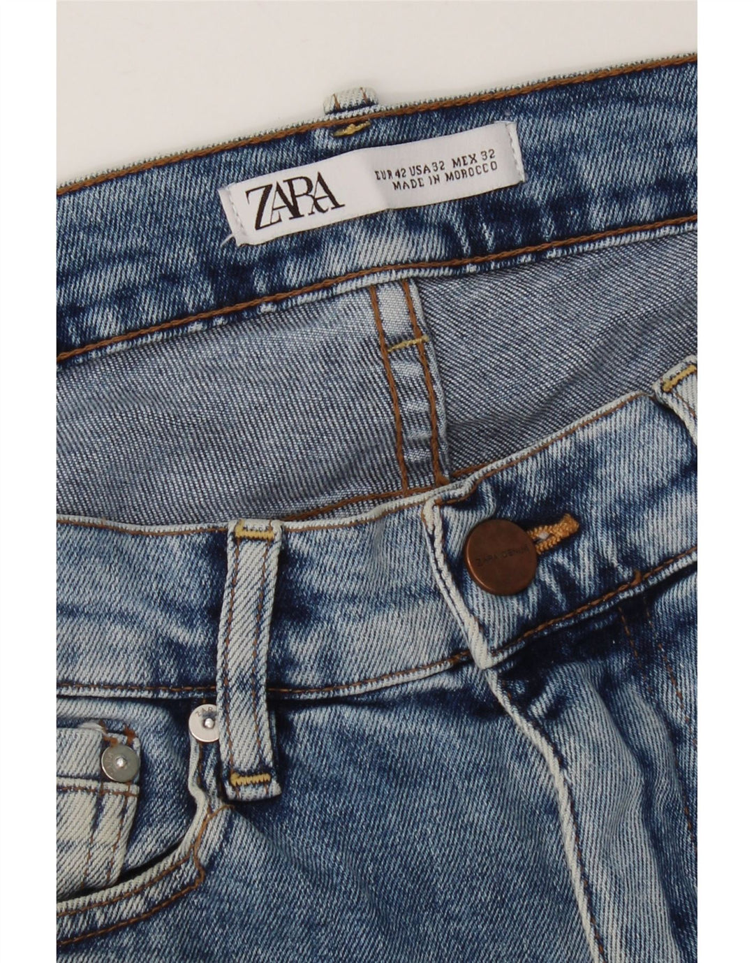 Zara Herre Slim Jeans Str. 42 Large W32 L31 Blå