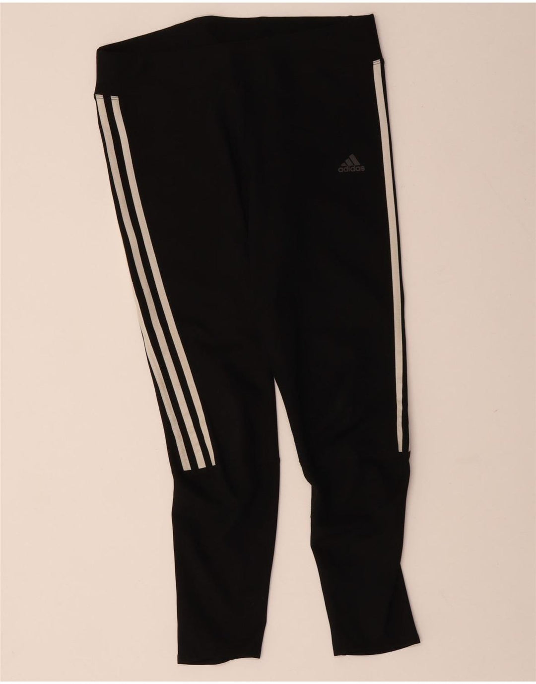 ADIDAS Womens Climalite Leggings UK 12/14 Medium Black Polyester