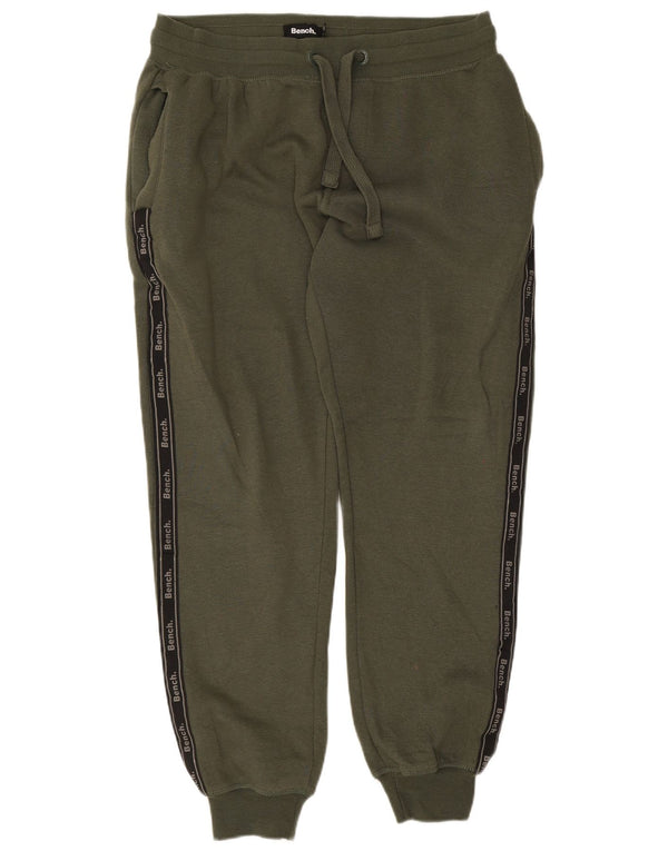 Bænk Herre grafisk træningsdragt Bukser Joggers Large Green Colourblock