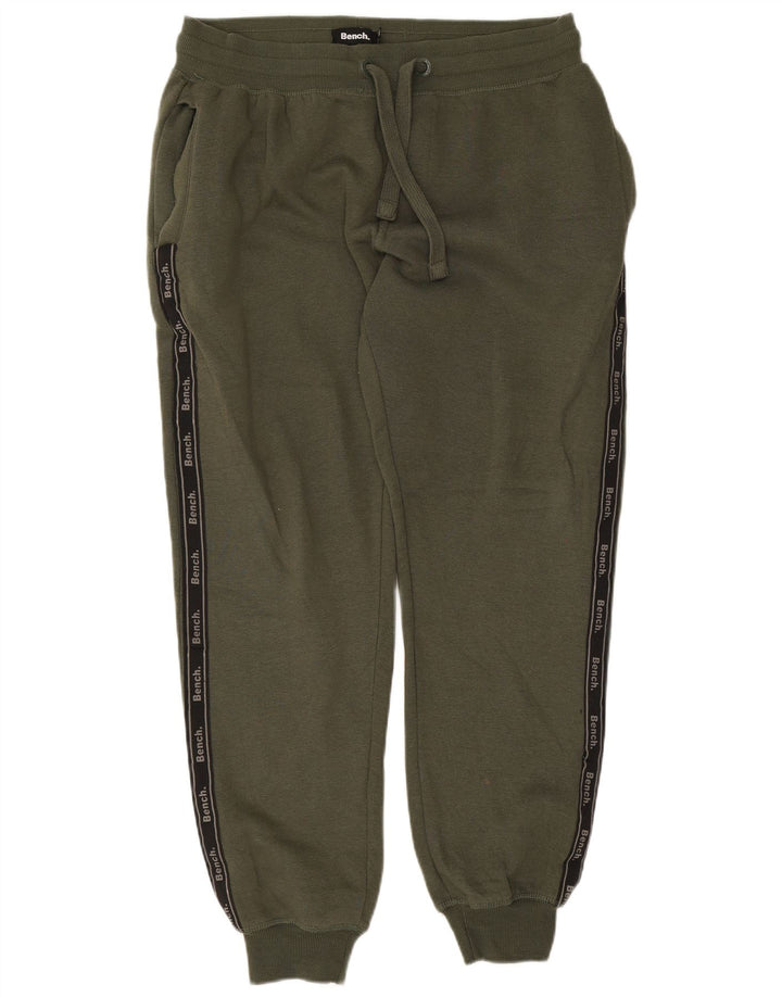 Bænk Herre grafisk træningsdragt Bukser Joggers Large Green Colourblock