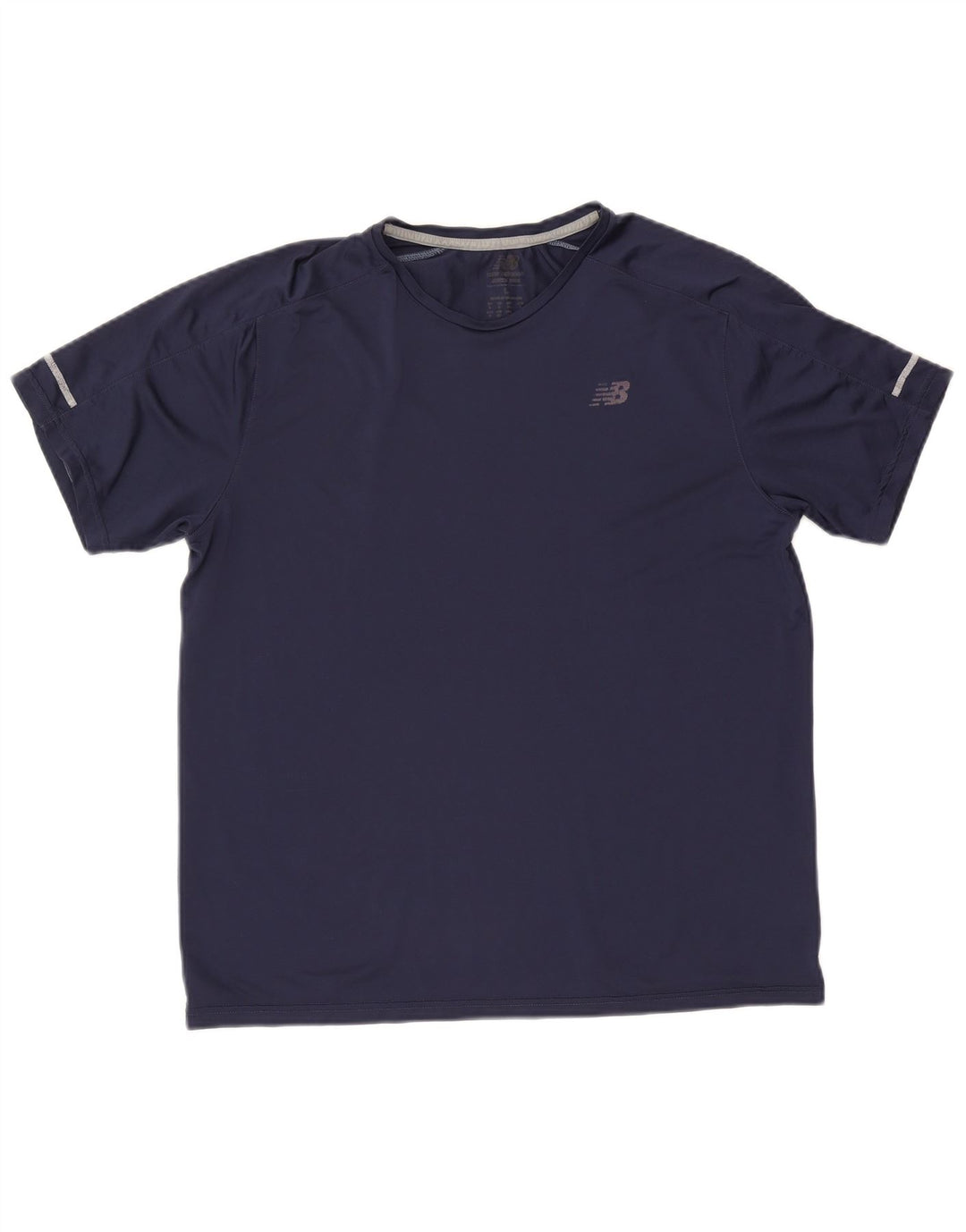 New Balance Herre T-Shirt Top Stor Marineblå Polyester