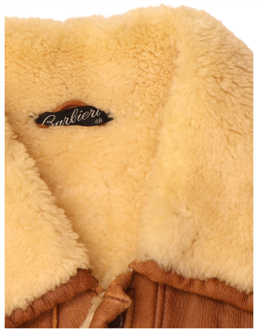 Barbieri Herre Shearling Jacket IT 48 Medium Brown Check