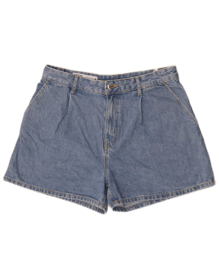 Zara Dame denim Shorts Medium W30 Blå Bomuld