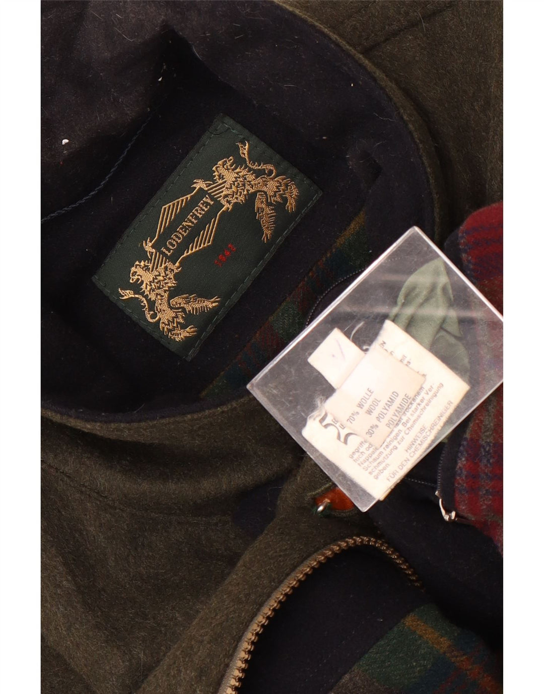 LODENFREY Herre Utility Jacket IT 50 Large Green Wool