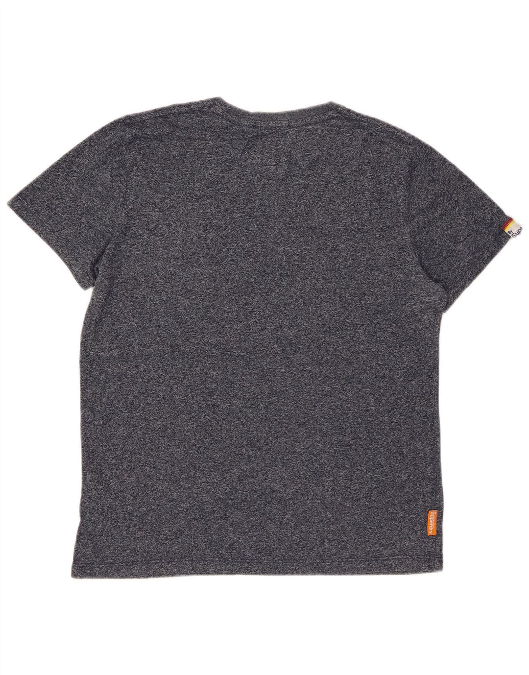 SUPERDRY T-shirt top til mænd Stor marineblå flækket bomuld
