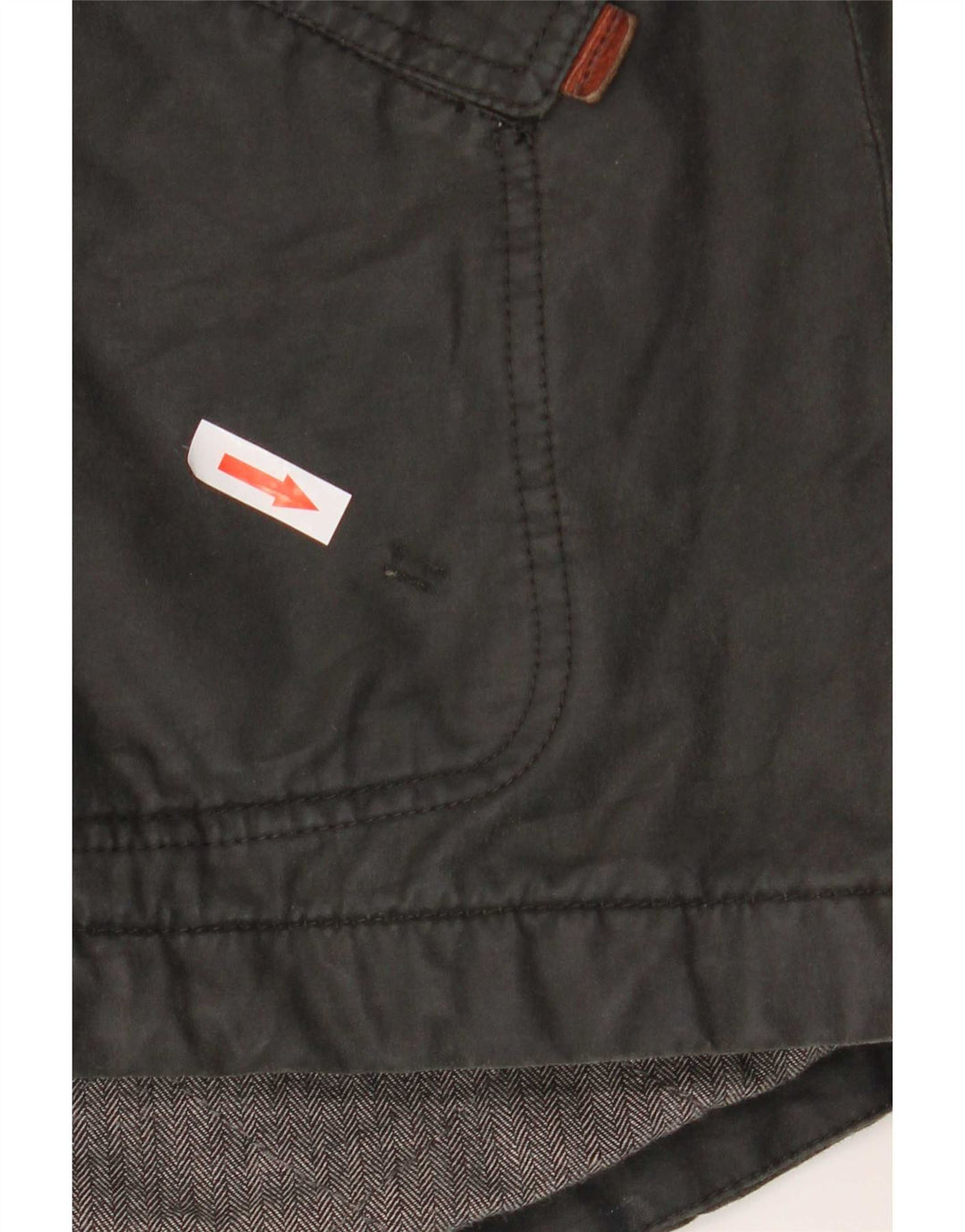 Fat Face Dame Hooded Parka Jacket UK 12 Medium Grey Bomuld