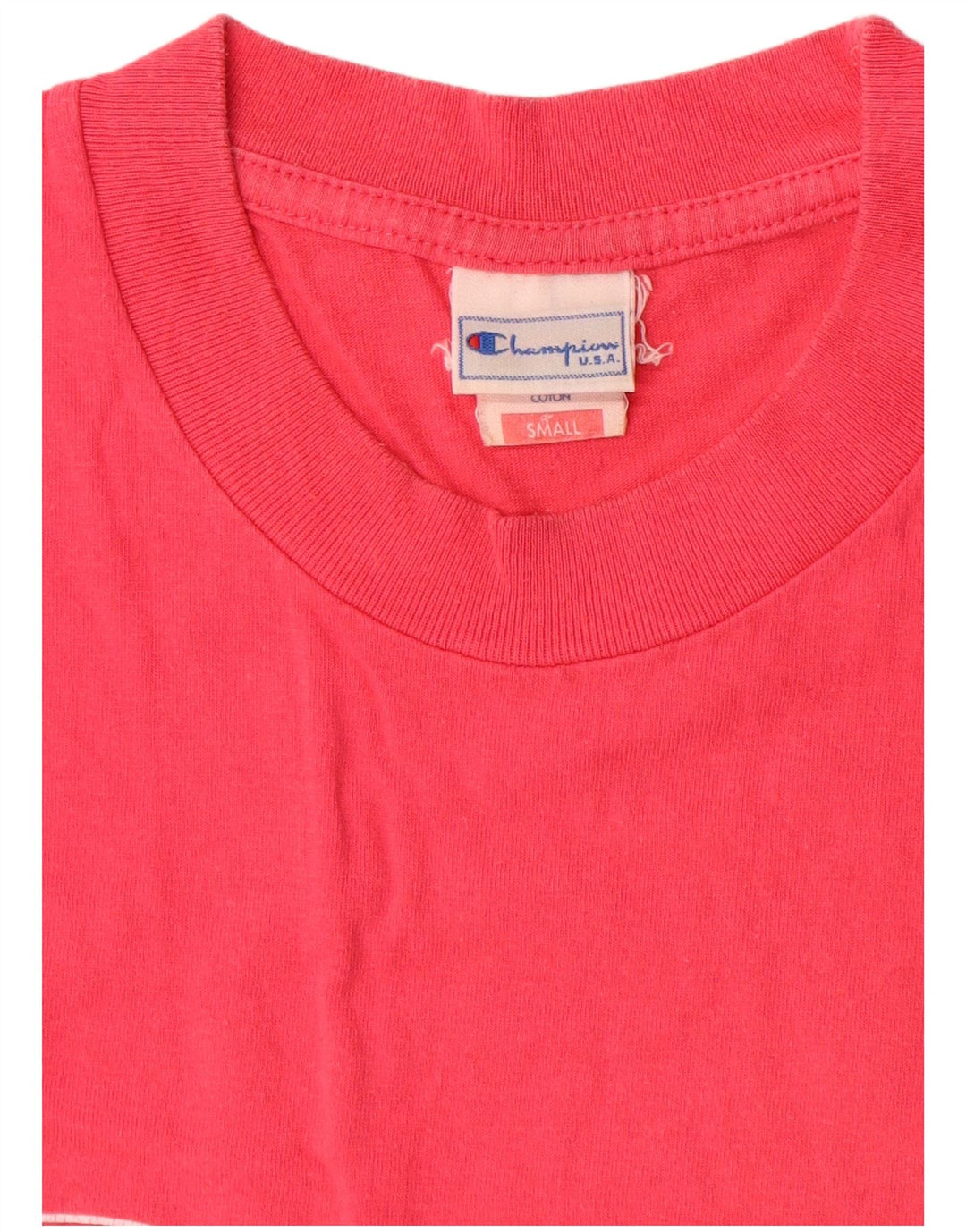Champion Herre Grafisk T-Shirt Top Lille Pink Bomuld