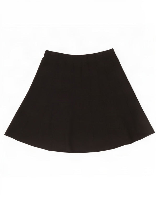 Zara Dame A-Line nederdel Medium W28 Sort Viscose