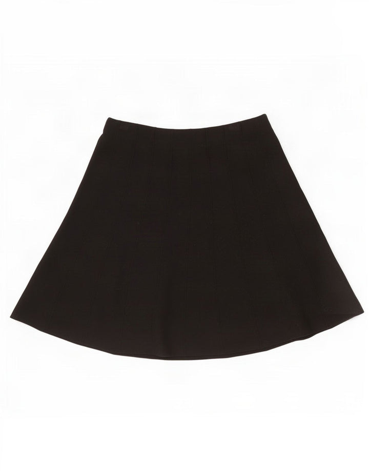 Zara Dame A-Line nederdel Medium W28 Sort Viscose