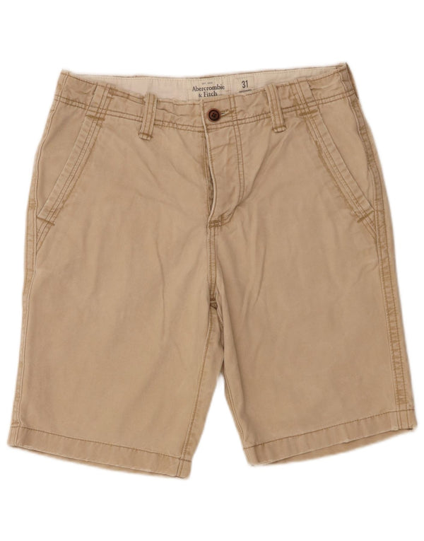 Abercrombie & Fitch Chino Shorts til mænd W31 Medium Beige Bomuld