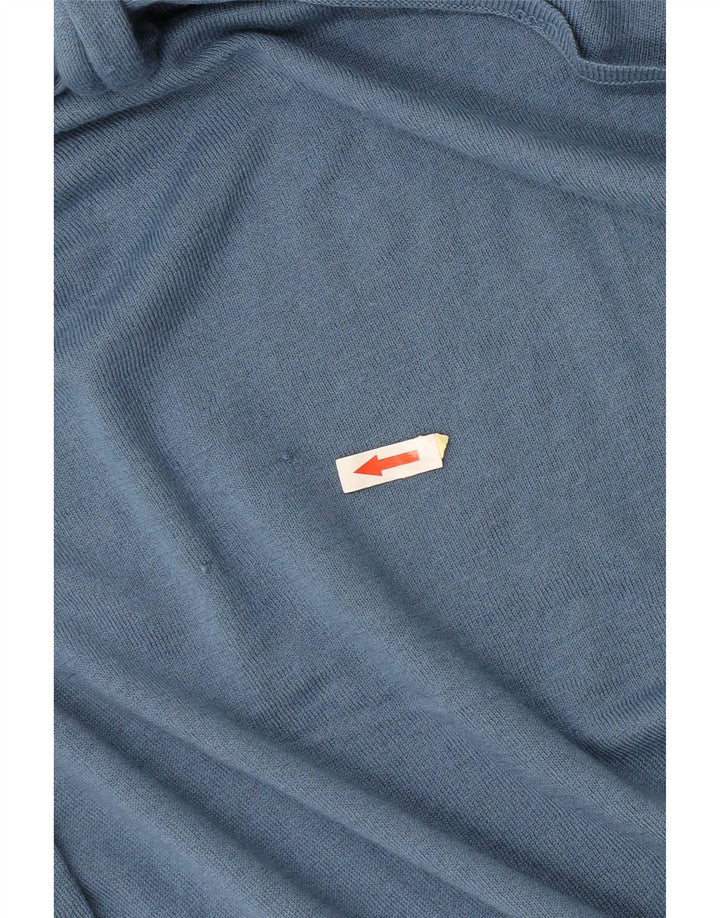 Zara Womens Front Tie Langærmet Jumper Dress UK 10 Small Blue Polyester